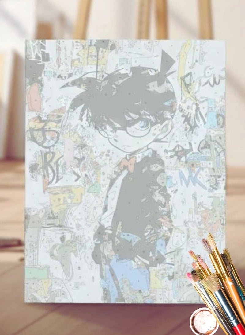 DIY Puzzle Paint by Numbers Canvas Kit For Kids - Image 1